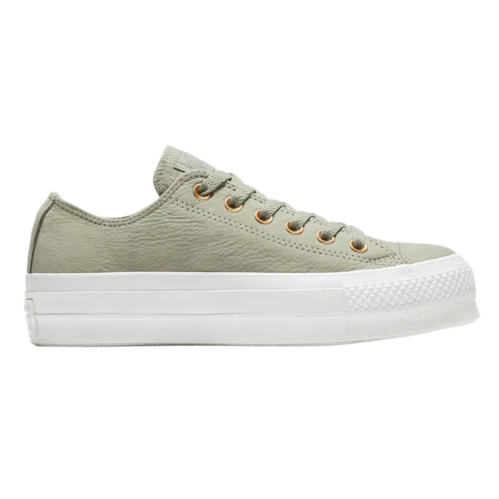 Converse Olive Leather Sneakers